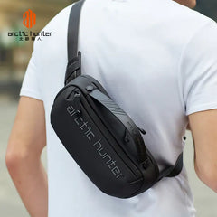 حقيبة سفر Arctic Hunter Cross Y00020 Body مقاومة للماء ومضادة للسرقة - حقيبة كتف للجنسين، باللون الأسود / Arctic Hunter Cross Y00020 Body Water Resistant Anti-Theft Travel Bag - Unisex Shoulder Bag, Black