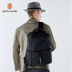 حقيبة ظهر Arctic Hunter B00477 الفاخرة، سعة 18.5 لتر، مقاومة للماء والخدش، متعددة الأقسام، مناسبة للمكتب والمدرسة، للجنسين / Arctic Hunter B00477 18.5L Premium Daypack - Water Repellant, Scratch Resistant, Multi-Compartment Office & School Backpack for Un