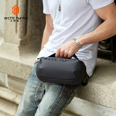 حقيبة سفر Arctic Hunter Cross Y00020 Body مقاومة للماء ومضادة للسرقة - حقيبة كتف للجنسين، باللون الأسود / Arctic Hunter Cross Y00020 Body Water Resistant Anti-Theft Travel Bag - Unisex Shoulder Bag, Black