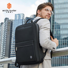 حقيبة ظهر Arctic Hunter B00410 للرجال مقاومة للماء، لون أسود/Arctic Hunter B00410 Men's Water Resistant Backpack, Black