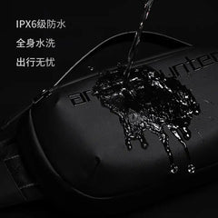 حقيبة سفر Arctic Hunter Cross Y00020 Body مقاومة للماء ومضادة للسرقة - حقيبة كتف للجنسين، باللون الأسود / Arctic Hunter Cross Y00020 Body Water Resistant Anti-Theft Travel Bag - Unisex Shoulder Bag, Black