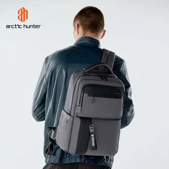 حقيبة ظهر Arctic Hunter B00477 الفاخرة، سعة 18.5 لتر، مقاومة للماء والخدش، متعددة الأقسام، مناسبة للمكتب والمدرسة، للجنسين / Arctic Hunter B00477 18.5L Premium Daypack - Water Repellant, Scratch Resistant, Multi-Compartment Office & School Backpack for Un