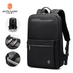 حقيبة ظهر Arctic Hunter B00410 للرجال مقاومة للماء، لون أسود/Arctic Hunter B00410 Men's Water Resistant Backpack, Black