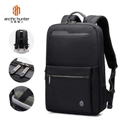 حقيبة ظهر Arctic Hunter B00410 للرجال مقاومة للماء، لون أسود/Arctic Hunter B00410 Men's Water Resistant Backpack, Black