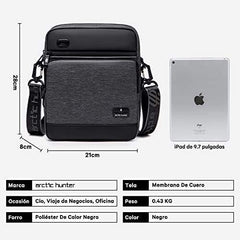 حقيبة الكتف الرجالية K0088L Arctic Hunter هي خيار مثالي للرجال الباحثين عن الأناقة والعملية في آن واحد. تتميز هذه الحقيبة بتصميم عصري ومناسب للاستخدام اليومي في المكتب، العمل، المدرسة، أو الأنشطة الخارجية. - Sooqja سوقجة