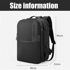 حقيبة ظهر Arctic Hunter 3 في 1 قابلة للتحويل للسفر - حقيبة ظهر يومية مقاومة للماء مع منفذ USB ومقبس سماعة رأس للرجال والنساء، موديل B00382 / Arctic Hunter 3-in-1 Convertible Travel Backpack - Water-Resistant Daypack with USB Port Model B00382 - Sooqja سوقجة