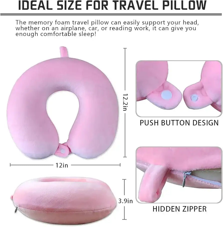 وسادة سفر مع غطاء العين - Sooqja سوقجة