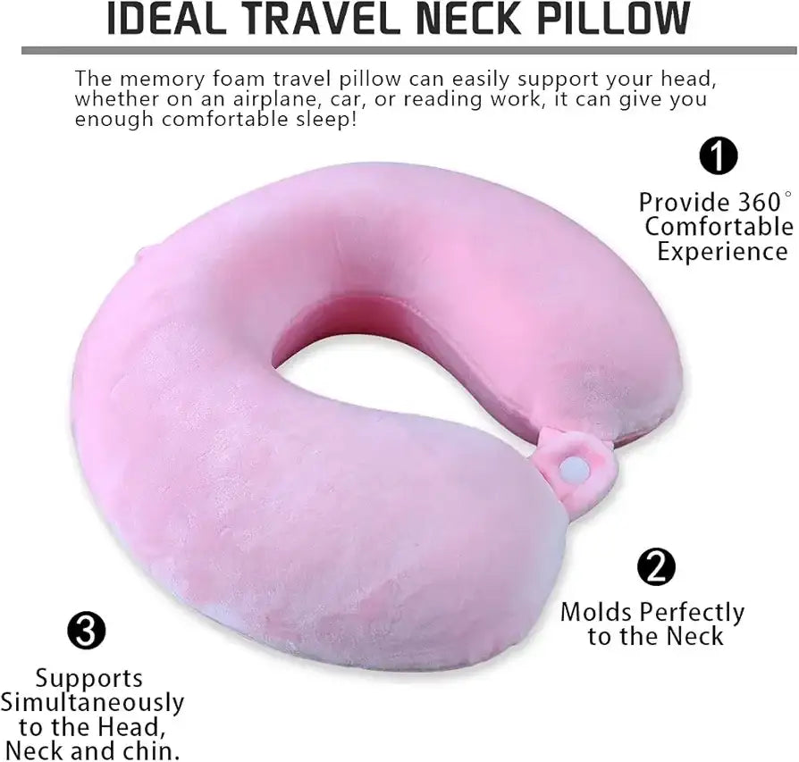 وسادة سفر مع غطاء العين - Sooqja سوقجة