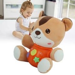 دمية دب موسيقية ناعمة للأطفال – لعبة تفاعلية مع أضواء وأصوات - Sooqja سوقجة