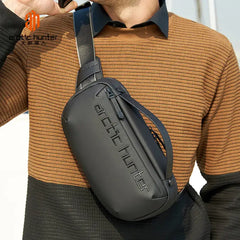حقيبة سفر Arctic Hunter Cross Y00020 Body مقاومة للماء ومضادة للسرقة - حقيبة كتف للجنسين، باللون الأسود / Arctic Hunter Cross Y00020 Body Water Resistant Anti-Theft Travel Bag - Unisex Shoulder Bag, Black