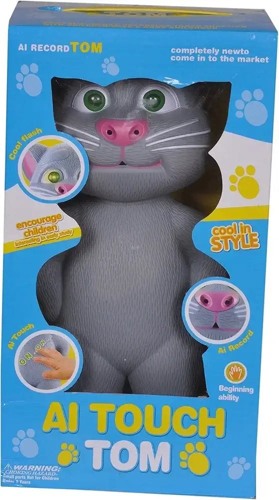 لعبة القط الذكي AI Touch Tom – لعبة تفاعلية ناطقة للأطفال - Sooqja سوقجة