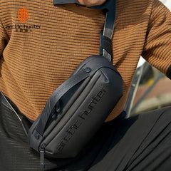 حقيبة سفر Arctic Hunter Cross Y00020 Body مقاومة للماء ومضادة للسرقة - حقيبة كتف للجنسين، باللون الأسود / Arctic Hunter Cross Y00020 Body Water Resistant Anti-Theft Travel Bag - Unisex Shoulder Bag, Black