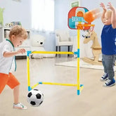 ٢ في ١ مجموعة معدات تدريب كرة القدم وكرة السلة للأطفال . - Sooqja سوقجة