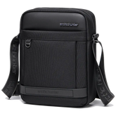 حقيبة كتف للرجال مقاومة للماء ومضادة للسرقة وحقيبة ظهر يومية للسفر والمكتب والعمل K00162 باللون الأسود