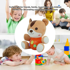 دمية دب موسيقية ناعمة للأطفال – لعبة تفاعلية مع أضواء وأصوات - Sooqja سوقجة
