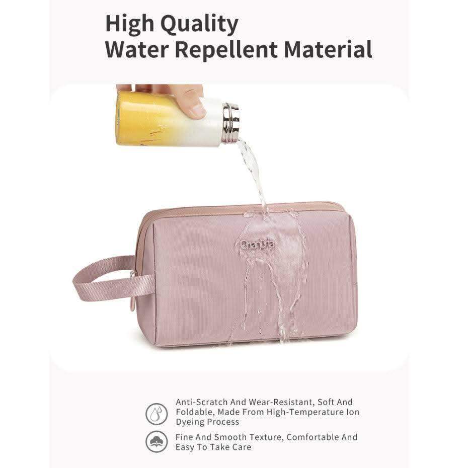 شانترا CB00637-حقيبة مكياج للسفر للنساء ، حقيبة مستحضرات تجميل ، منظم مقاوم للماء ، حقيبة أدوات الزينة ، صغيرة ومتينة ، متعددة المساحات - Sooqja سوقجة