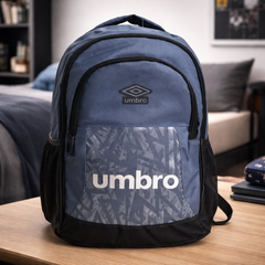 حقيبة الظهر Umbro Logo Wave Backpack باللون الرمادي