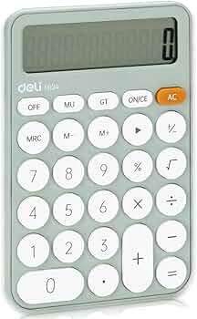 آلة حاسبة ديلي M124 مكتبية ذات شاشة LCD كبيرة مكونة من 12 رقمًا وزر حساس، مع وظائف قياسية للاستخدام المكتبي - Sooqja سوقجة