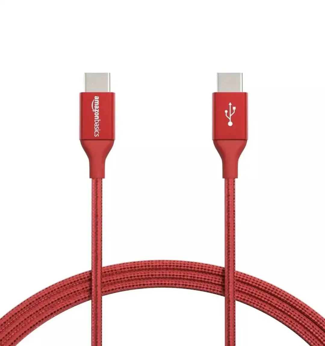 كابل USB-C إلى USB-C عالي الجودة – AmazonBasics - Sooqja سوقجة