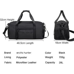 حقيبة رياضية فاخرة مقاومة للماء بسعة 25 لترًا مع حجرة للأحذية وأشرطة قابلة للفصل للرجال والنساء - Arctic Hunter LX00537 / Premium 25L Water-Resistant Gym Bag with Shoe Compartment and Detachable Straps for Men and Women - Arctic Hunter LX00537 - Sooqja سوقجة