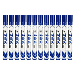 أقلام سبورة بيضاء Deli THINK Whiteboard marker) U002) , بألون الازرق والأحمر - Sooqja سوقجة