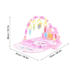 فرشة ألعاب موسيقية للأطفال مع بيانو وألعاب معلقة