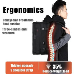 حقيبة ظهر Arctic Hunter 3 في 1 قابلة للتحويل للسفر - حقيبة ظهر يومية مقاومة للماء مع منفذ USB ومقبس سماعة رأس للرجال والنساء، موديل B00382 / Arctic Hunter 3-in-1 Convertible Travel Backpack - Water-Resistant Daypack with USB Port Model B00382 - Sooqja سوقجة