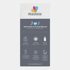 ماستيلا MASTELA - مهد متنقل 3 في 1 رمادي