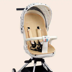 لو كيو عربة اطفال مريحة خفيفة الوزن قابلة للطي بيد واحدة، عربة سفر صغيرة متعددة الاوضاع، مظلة كبيرة الحجم، مساحة تخزين كبيرة جدا متوفرة بألون المشمشي والأخضر.