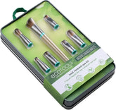 ايكو تولز مجموعة فرش مكياج قابلة للتبديل مع حافظة، تتضمن 7 فرش - Sooqja سوقجة