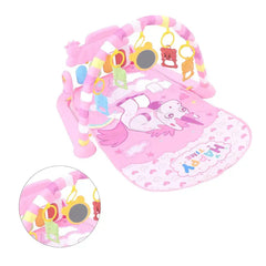 فرشة ألعاب موسيقية للأطفال مع بيانو وألعاب معلقة