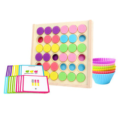 لعبة مطابقة وفرز الألوان الخشبية للأطفال (Color Classification Matching Box)