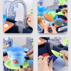 لعبة المطبخ المنزلي الكهربائي للأطفال – Home Kitchen (متوفر باللونين الزهري والأزرق)