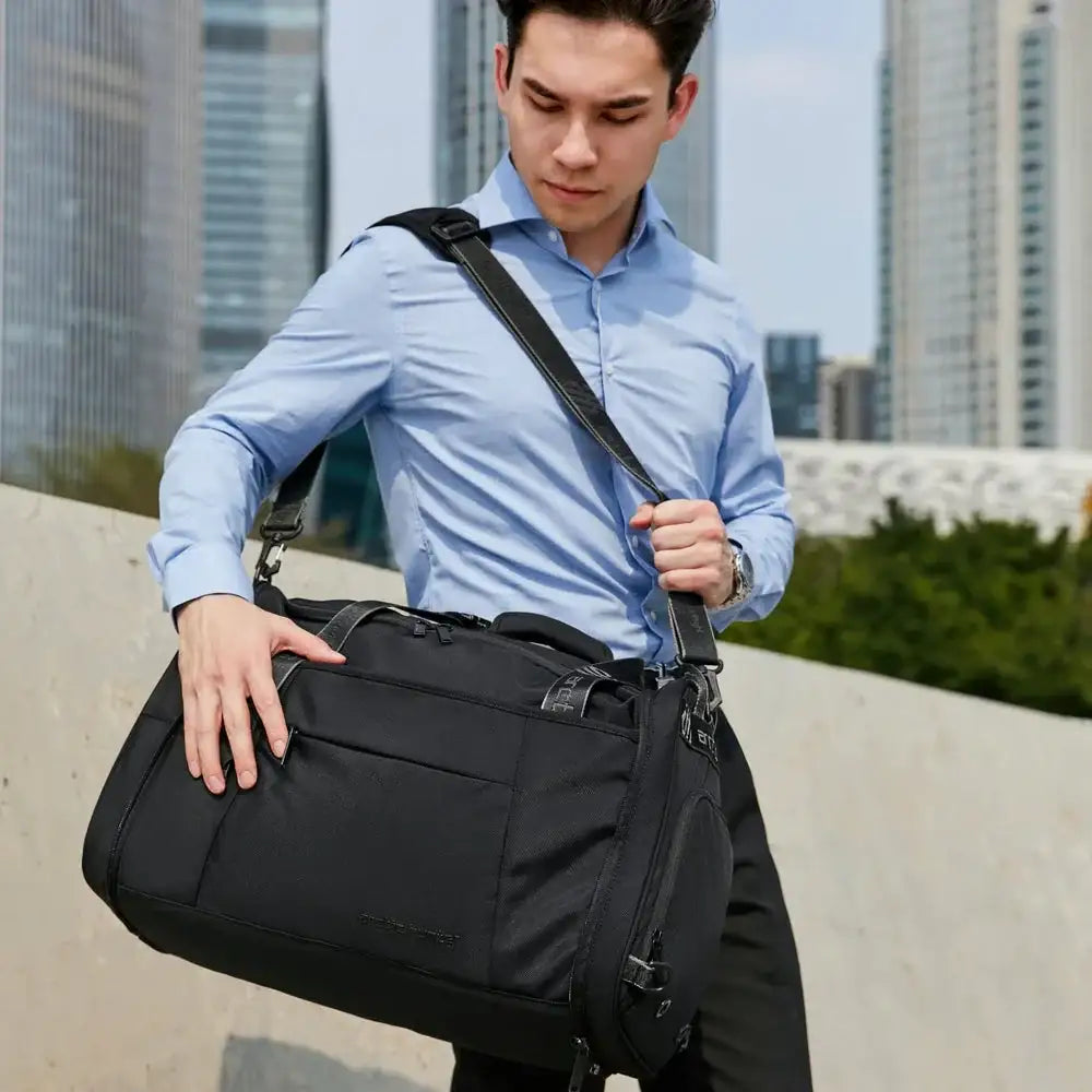 حقيبة قابلة للطي من Arctic Hunter LX00021 ، حقيبة سفر مقاومة للماء مع حجرة للأحذية وأشرطة كتف قابلة للفصل للرجال والنساء. Arctic Hunter LX00021 Foldable Bag, Water-Resistant Travel Bag with Shoe Compartment and Detachable Shoulder Straps for Me - Sooqja سوقجة