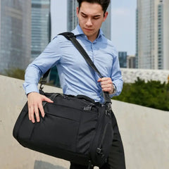 حقيبة قابلة للطي من Arctic Hunter LX00021 ، حقيبة سفر مقاومة للماء مع حجرة للأحذية وأشرطة كتف قابلة للفصل للرجال والنساء. Arctic Hunter LX00021 Foldable Bag, Water-Resistant Travel Bag with Shoe Compartment and Detachable Shoulder Straps for Me - Sooqja سوقجة