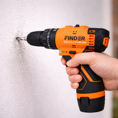 درل شحن مع خاصية الشاكوش Finder – 12V ليثيوم