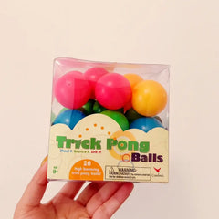 كرات "Trick Pong Balls" الملوّنة – 20 كرة عالية القفز، ممتعة ومسلية لكل العائلة! 🎉 "Trick pong balls"