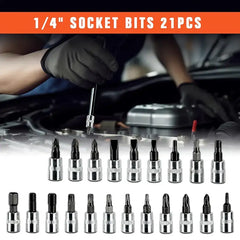 طقم عدد ميكانيكية 53 قطعة CR-V – مقاس 1/4 إنش