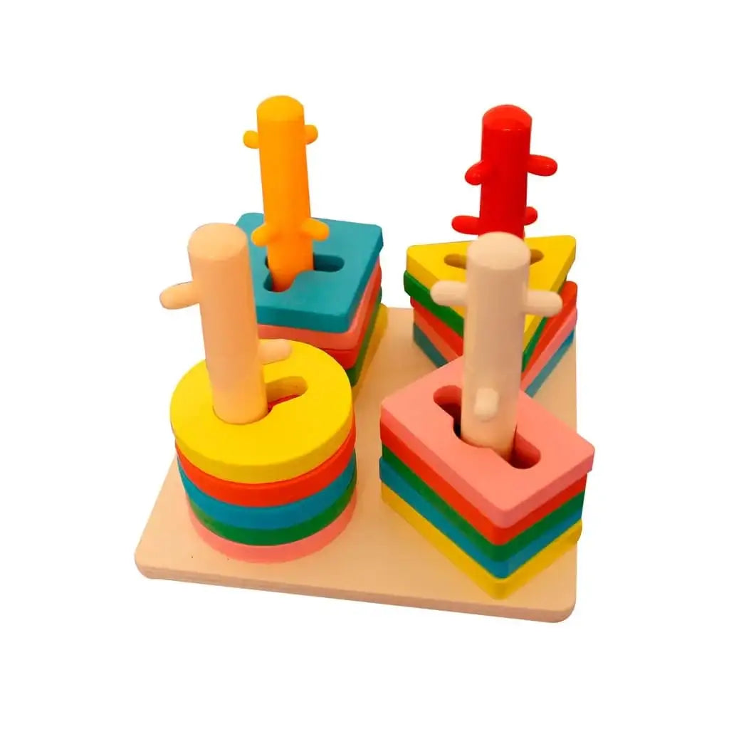 لعبة تركيب خشبية تعليمية للأطفال - Sooqja سوقجة
