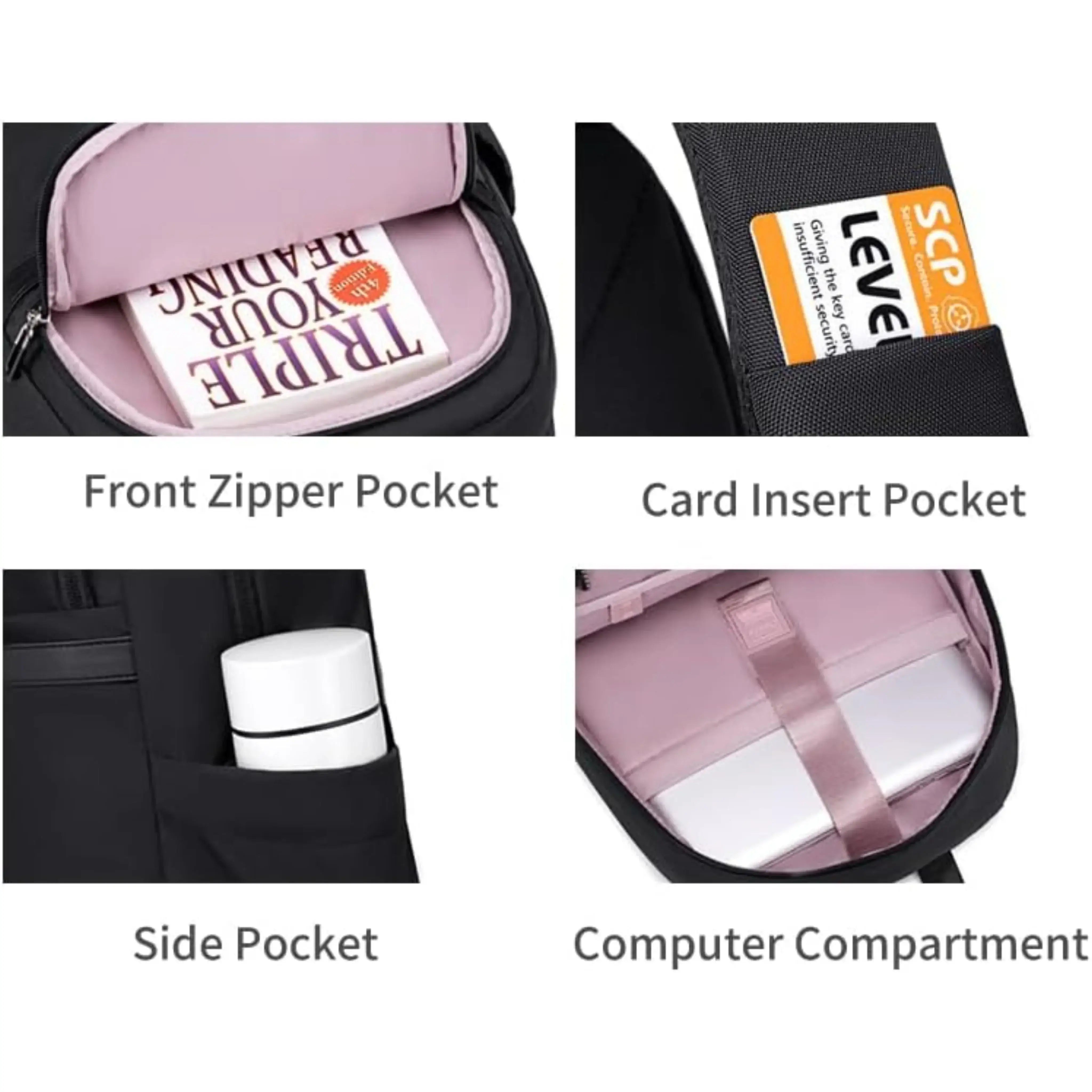 شنطة ظهر للاب توب للنساء من شانتريا سهلة السفر ومتعددة الاستعمالات CB00648/Chanteria Laptop Backpack for Women Easy to Travel and Multi-Purpose CB00648 - Sooqja سوقجة