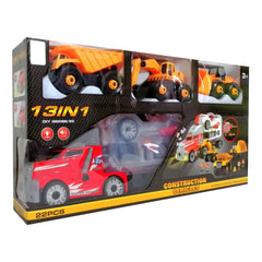مجموعة سيارات البناء 13 في 1 – Construction Vehicles Set