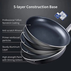 مقلاة HITECLIFE غير لاصقة – أداء عالي وجودة تدوم - ٢٤ سم - Sooqja سوقجة