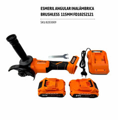 صاروخ قص وتنعيم لاسلكي Finder – 21 فولت، 115 ملم، Brushless (موديل FD10252121