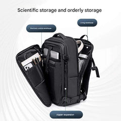 حقيبة ظهر للسفر Arctic Hunter B00866 – بسعة 36 لتر قابلة للتوسيع حتى 55 لتر مع خاصية الفاكيوم