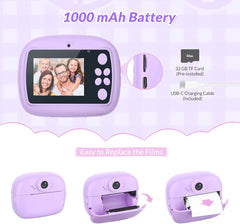 كاميرا الأطفال الرقمية DIY Instant Digital Camera
