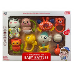 طقم خشخيشة وألعاب حسية للرضع – Baby Rattles