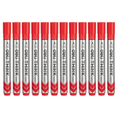 أقلام سبورة بيضاء Deli THINK Whiteboard marker) U002) , بألون الازرق والأحمر - Sooqja سوقجة
