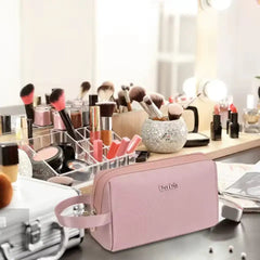 شانترا CB00637-حقيبة مكياج للسفر للنساء ، حقيبة مستحضرات تجميل ، منظم مقاوم للماء ، حقيبة أدوات الزينة ، صغيرة ومتينة ، متعددة المساحات - Sooqja سوقجة