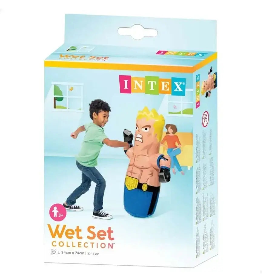 لعبة الملاكم المنفوخ للأطفال من Intex – Wet Set Collection – تصميم المصارع الأشقر - Sooqja سوقجة