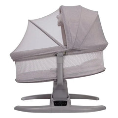 ماستيلا Mastela - مهد مواليد هزاز كهربائي مع موسيقى - رمادي - Sooqja سوقجة